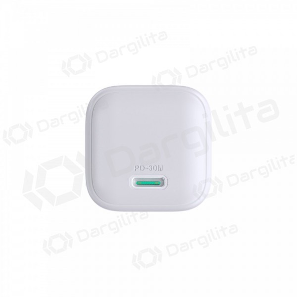 Telefono įkroviklis Joyroom JR-TCG15 30 W USB-C PD QC PPS GaN baltas