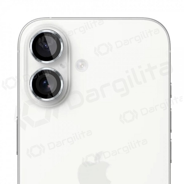 Apple iPhone 17 apsauginis grūdintas stiklas kamerai "3MK Lens Pro" (sidabrinis)