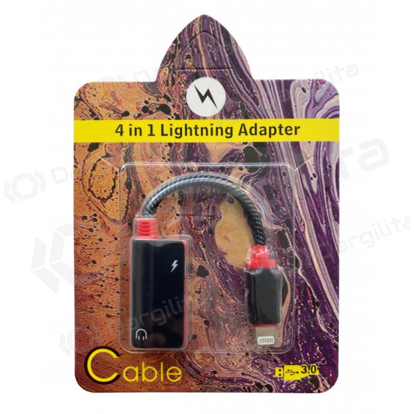 Adapteris ADP22 iš Lightning į 3,5mm (juodas)
