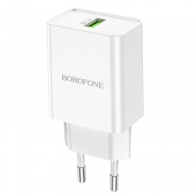 Įkroviklis Borofone BN5 QC 3.0 18W (baltas)