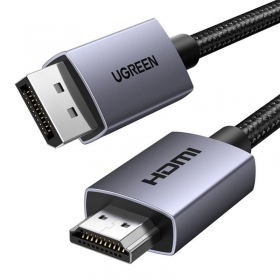 HDMI laidas Ugreen DP125 DisplayPort į HDMI 2 m 4K 30 Hz juodas