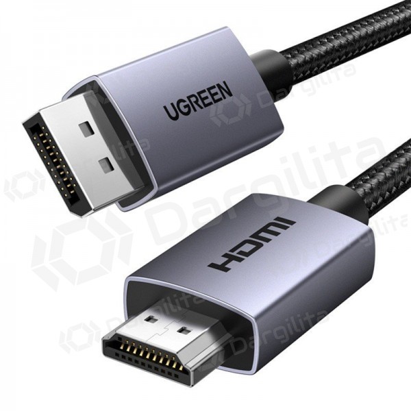 HDMI laidas Ugreen DP125 DisplayPort į HDMI 2 m 4K 30 Hz juodas