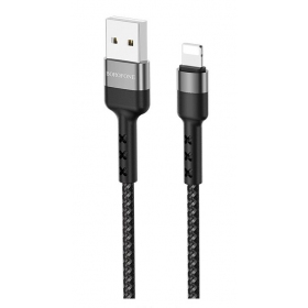 USB kabelis Borofone BX34 Lightning 1.0m (juodas)