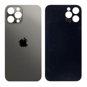 Apple iPhone 12 Pro Max galinis baterijos dangtelis (juodas) (bigger hole for camera)