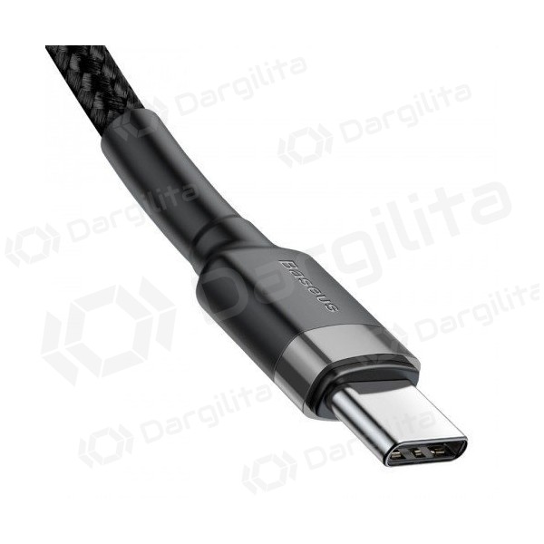 USB-C laidas Baseus Cafule CATKLF-GG1 USB-C į USB-C 1 m 60 W PD juodas