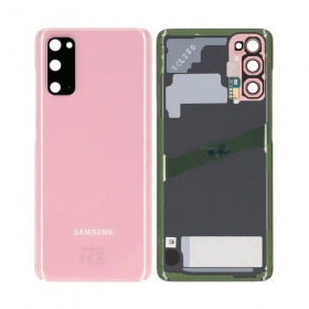 Samsung G981F / G980 Galaxy S20 galinis baterijos dangtelis rožinė (Cloud Pink) (naudotas grade A, originalus)