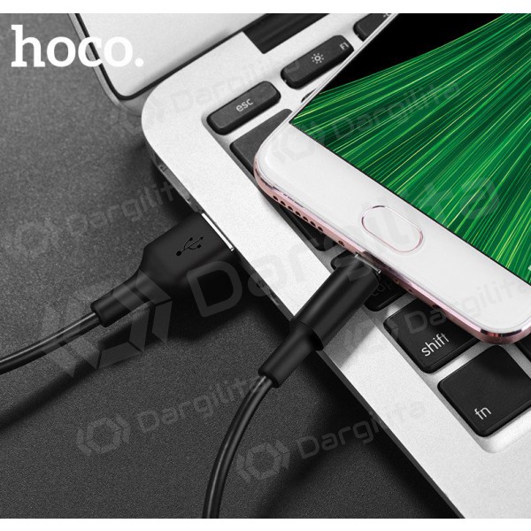 USB kabelis Hoco X25 microUSB 1.0m (juodas)