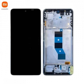 Xiaomi Poco M7 Pro 5G ekranas (sidabrinis) (su rėmeliu) (originalus)