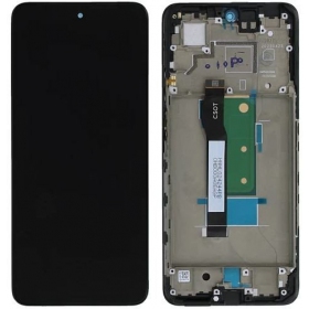 Xiaomi Poco X4 GT 5G / Redmi Note 11T Pro 5G / Note 11T Pro+ 5G ekranas (juodas) (su rėmeliu) (service pack) (originalus)