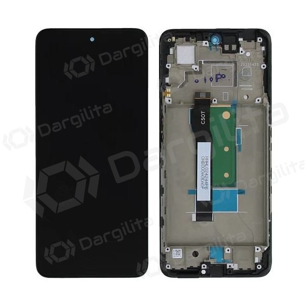 Xiaomi Poco X4 GT 5G / Redmi Note 11T Pro 5G / Note 11T Pro+ 5G ekranas (juodas) (su rėmeliu) (service pack) (originalus)