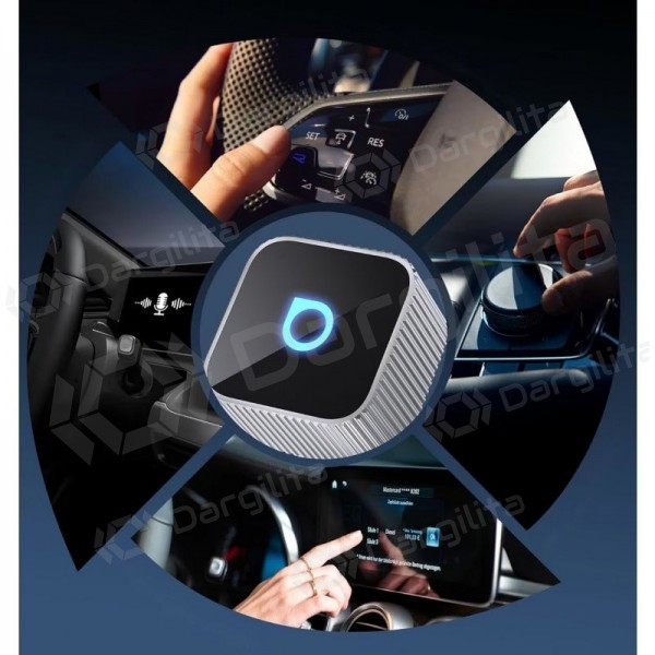 Belaidis CarPlay / Android Auto adapteris Ottocast Mini Cube CP88-T2 sidabrinis