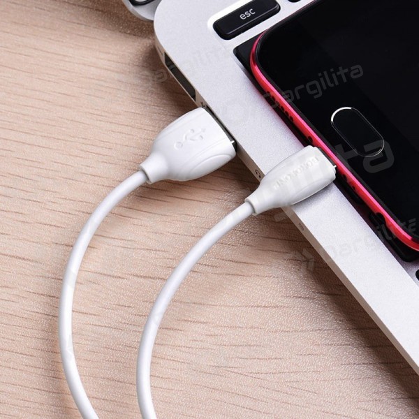 Micro USB laidas Borofone BX19 USB-A į Micro USB 1 m baltas