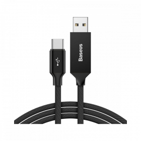 USB kabelis Baseus Yiven Type-C 3.0A 1.2m (juodas) CATYW-01