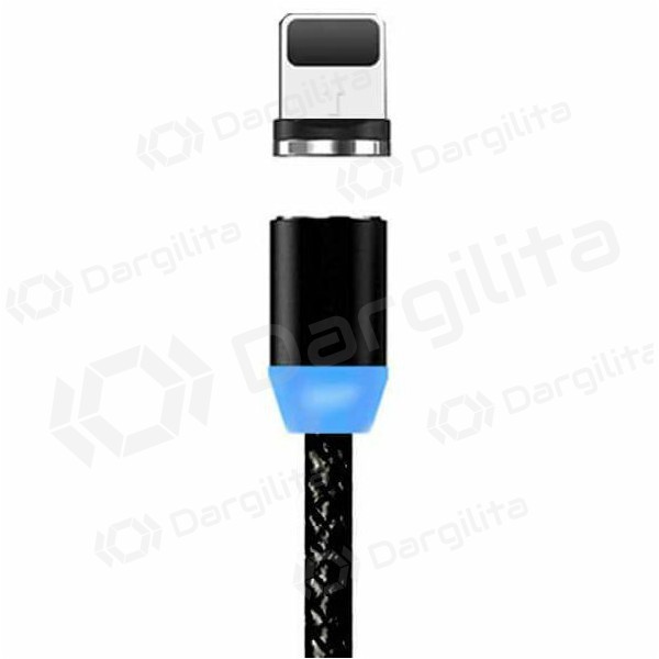 USB kabelis Magnetic Lightning 1.0m (baltas)