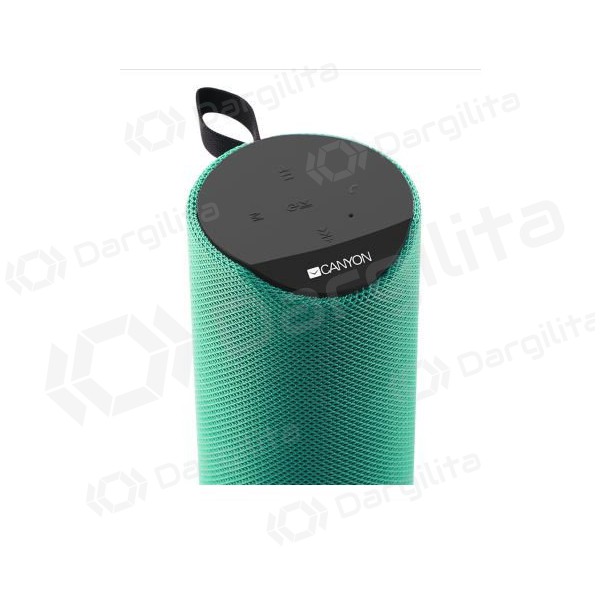Bluetooth nešiojamas viršutinis garsiakalbis CANYON CNS-CBTSP5 (MicroSD,AUX,BT V5.0,1200mAh) (žalias) Bluetooth nešiojamas viršutinis garsiakalbis CANYON CNS-CBTSP5 (MicroSD,AUX,BT V5.0,1200mAh) (žalias)