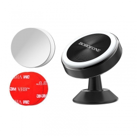 Automobilinis Universalus telefono laikiklis Borofone BH5 Platinum, mounted on the dashboard, magnetic