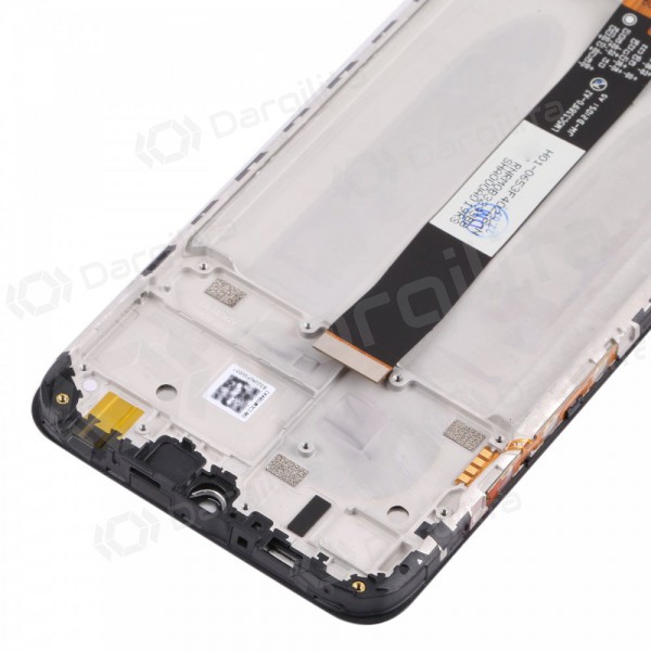 Xiaomi Redmi 9AT ekranas (juodas) (su rėmeliu) (service pack) (originalus)