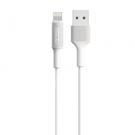 USB kabelis Borofone BX1 Lightning 1.0m (baltas)