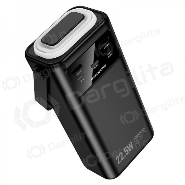 Išorinė baterija (Power Bank) Borofone BJ65 30000 mAh 22.5 W, juoda