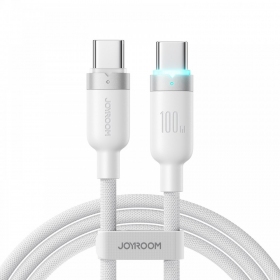 USB-C laidas Joyroom S-A63 USB-C į USB-C 1.2 m 100 W baltas
