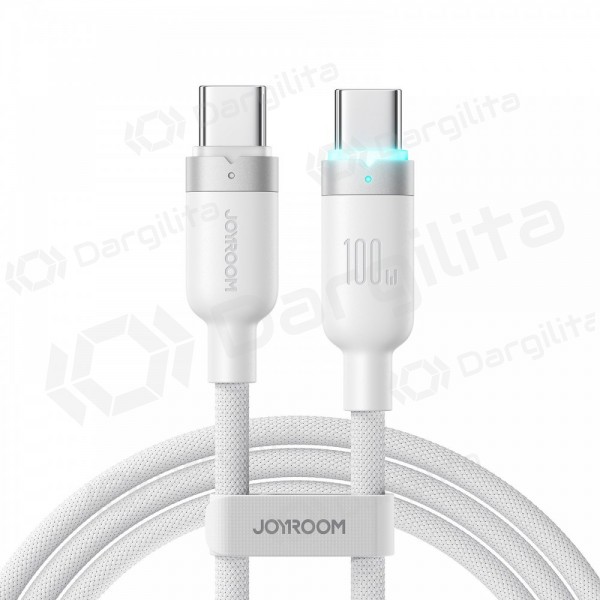 USB-C laidas Joyroom S-A63 USB-C į USB-C 1.2 m 100 W baltas
