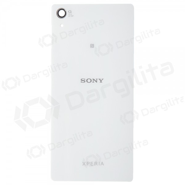 Sony Xperia Z2 D6502 / Xperia Z2 D6503 / Xperia Z2 D6543 galinis baterijos dangtelis (baltas) (aukšta kokybė)