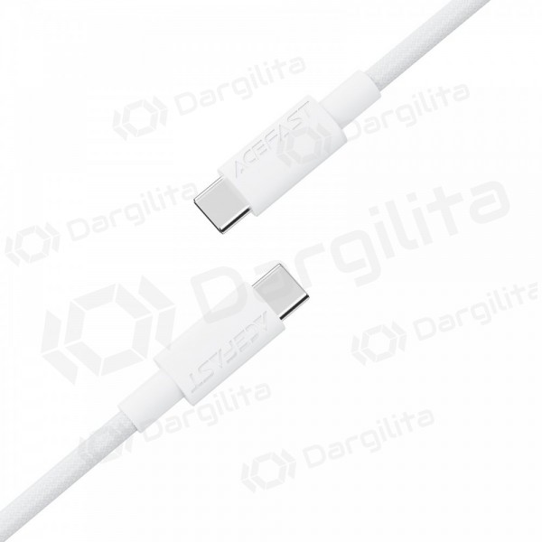 USB-C laidas Acefast C18-03 USB-C į USB-C 1.2 m 60 W baltas