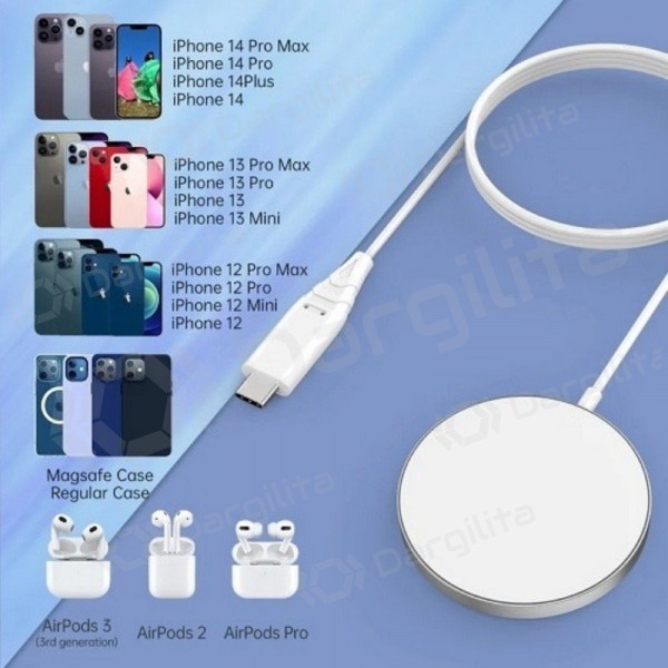MagSafe belaidis įkroviklis Choetech T518-F 15 W