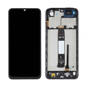Xiaomi Redmi A1 / A1+ ekranas (juodas) (su rėmeliu) (service pack) (originalus)