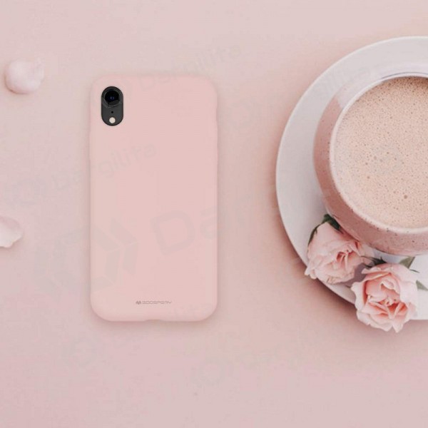 Samsung Galaxy A22 4G dėklas Mercury "Silicone Case" (rožinio smėlio) Samsung Galaxy A22 4G dėklas Mercury "Silicone Case" (rožinio smėlio)