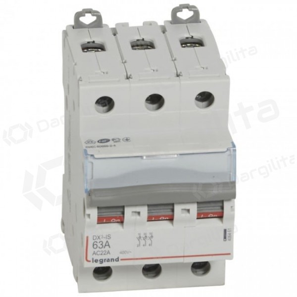Kirtiklis MCB RX3 Legrand 406461 (63A, 3P, 230V, 6kA)
