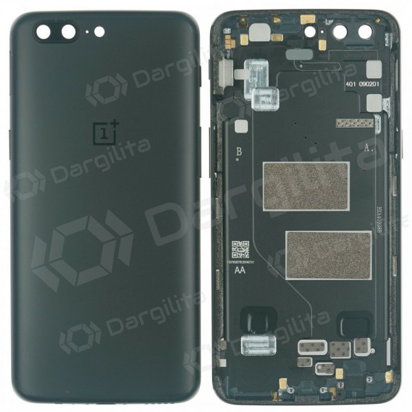 OnePlus 5 galinis baterijos dangtelis pilkas (Slate Gray) (naudotas grade B, originalus)