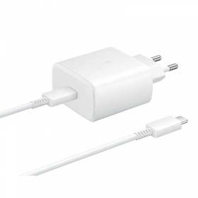 Telefono įkroviklis Samsung EP-TA845 45 W USB-C baltas
