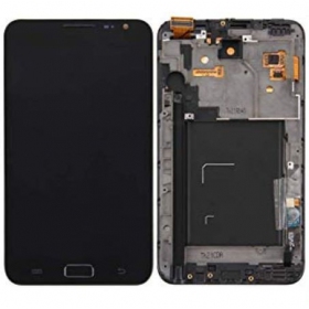 Samsung N7000 Galaxy Note ekranas (juodas) (su rėmeliu) (service pack) (originalus)