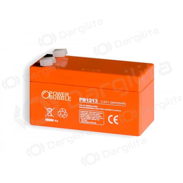 Akumuliatorius Power Bubble PB12013 (1.3Ah, 12V)