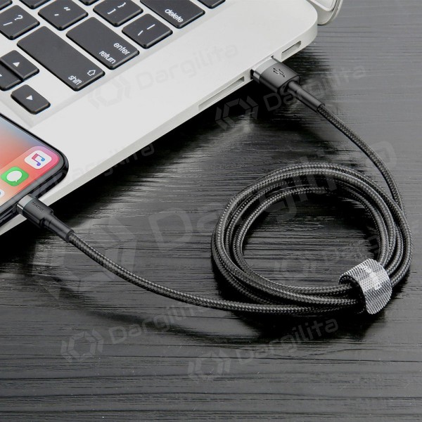 Lightning laidas Baseus Cafule USB-A į Lightning 1 m 2.4 A juodas