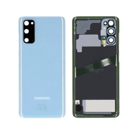 Samsung G981F / G980 Galaxy S20 galinis baterijos dangtelis (Cloud Blue) (naudotas grade B, originalus)