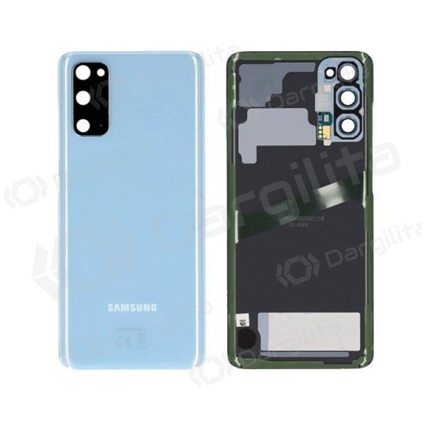 Samsung G981F / G980 Galaxy S20 galinis baterijos dangtelis (Cloud Blue) (naudotas grade B, originalus)