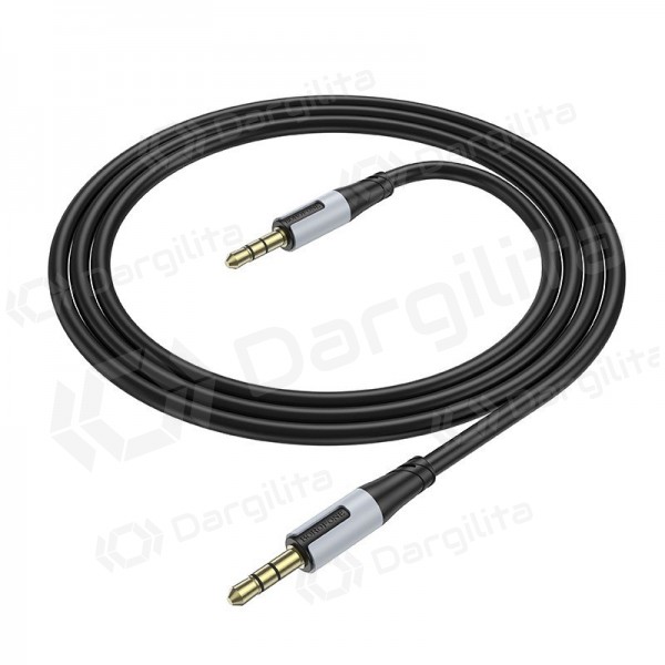 Audio laidas Borofone BL19 3.5 mm į 3.5 mm juodas