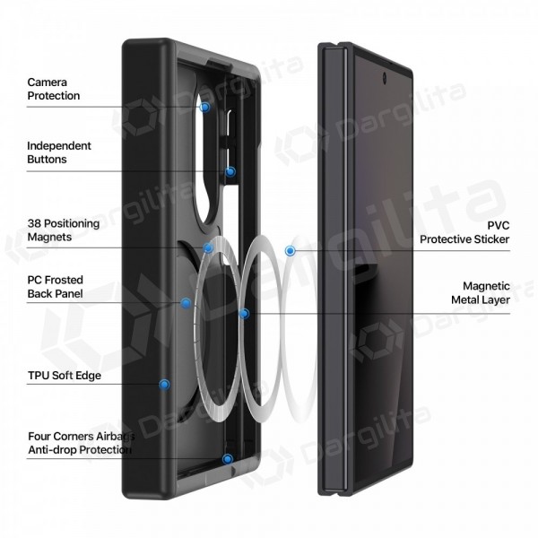 Samsung Galaxy Z Fold8 dėklas "Dux Ducis Yind MagSafe" (juodas)