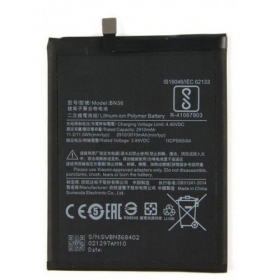Xiaomi Redmi Mi A2 / Mi 6X baterija, akumuliatorius (BN36)