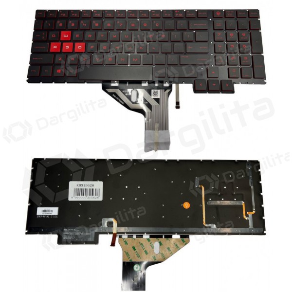 HP Omen 15-ce016na klaviatūra (US) (su apšvietimu)