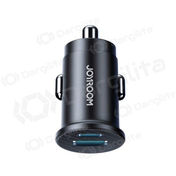 Automobilinis įkroviklis Joyroom JR-CCN16 15 W USB-C + USB-A juodas