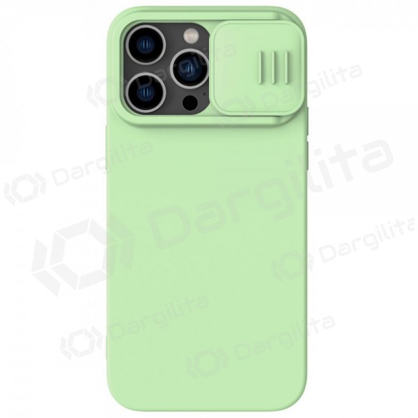 Apple iPhone 15 dėklas „Nillkin Silicone“ (šviesiai žalias) Apple iPhone 15 dėklas „Nillkin Silicone“ (šviesiai žalias)