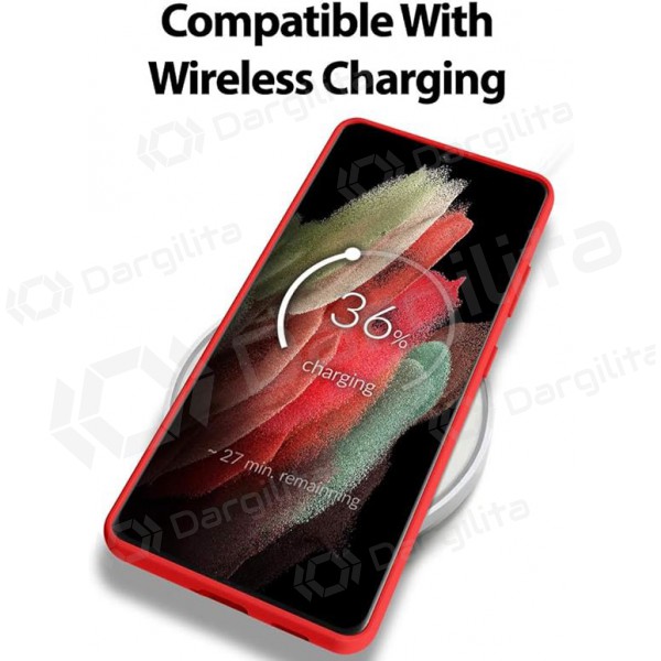 Samsung Galaxy A145 A14 4G / A146 A14 5G dėklas Mercury Goospery "Silicone Case" (raudonas)