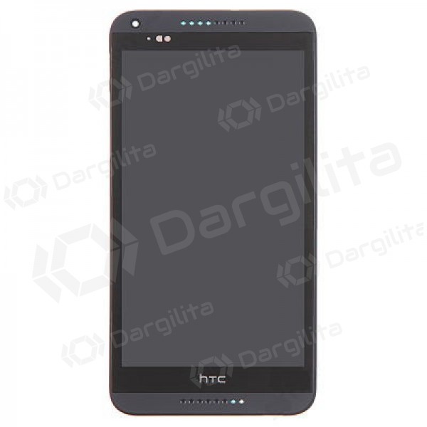 HTC Desire 816 ekranas (juodas) (su rėmeliu) (service pack) (originalus)