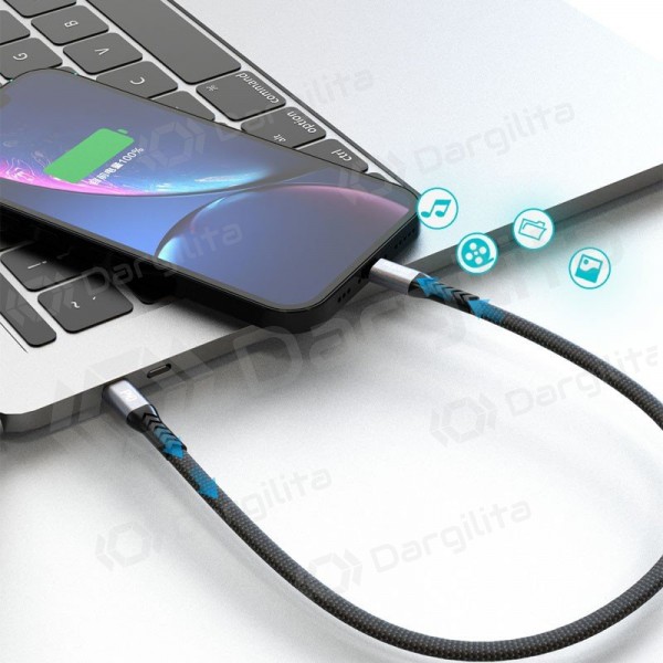 Lightning laidas Dudao L10P USB-C į Lightning 0.23 m 20 W juodas