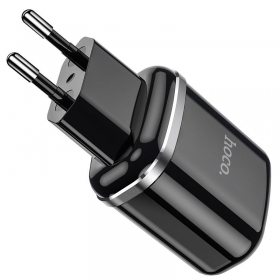 Įkroviklis Hoco N4 x 2 USB  jungtimis (2.4A) (juodas)