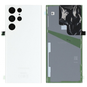 Samsung Galaxy S22 Ultra galinis dangtelis (baltas) (originalus)