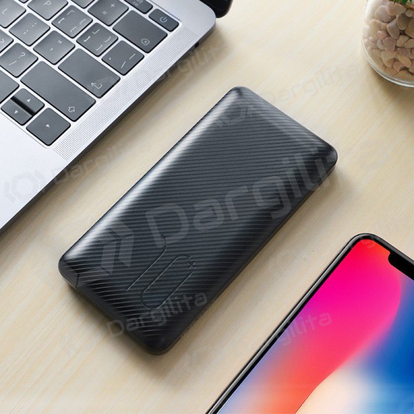 Išorinė baterija Power Bank Borofone BT28 Ultra Slim 10000mAh juoda Išorinė baterija Power Bank Borofone BT28 Ultra Slim 10000mAh juoda